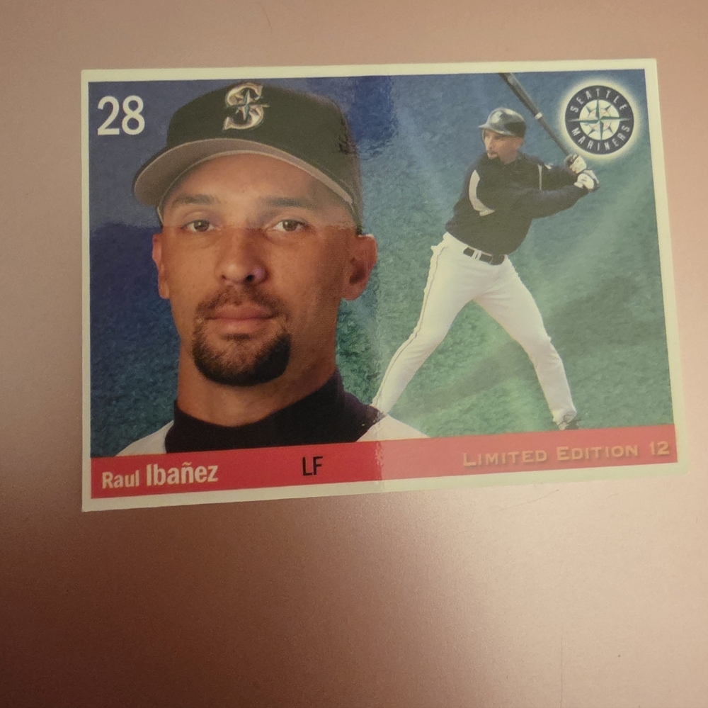 Seattle Mariners Limited Edition Raul Ibanez Baseball Card